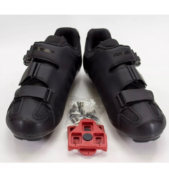 Fenlern Mens Size EU 42 US 8.5 Black Tripple Strap Mountain Cycling Bike Shoes main image 10